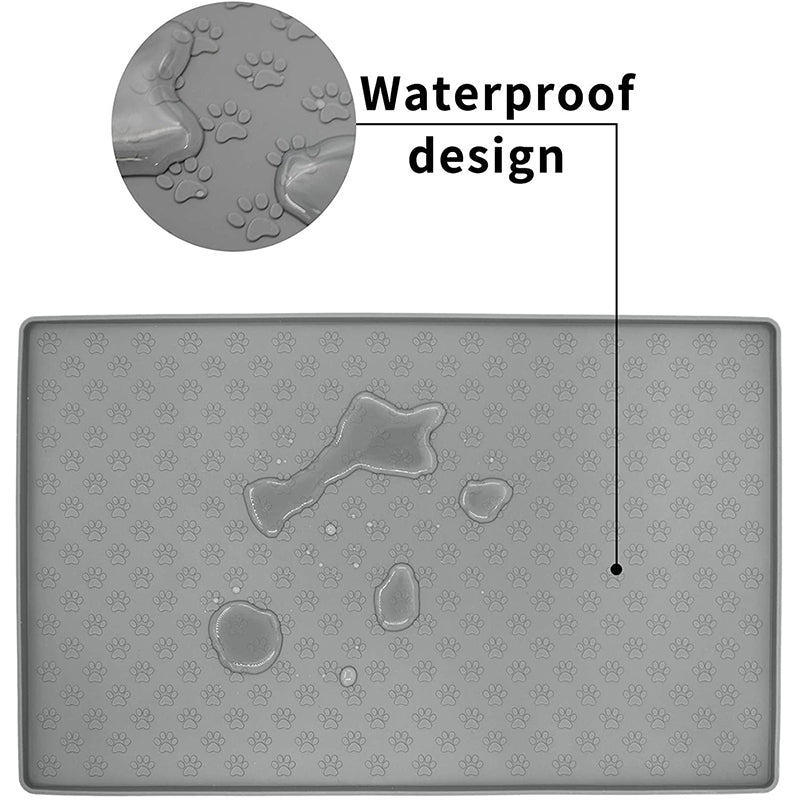 Tapete antiderrapante à prova d'água, animais de estimação -  Silicone