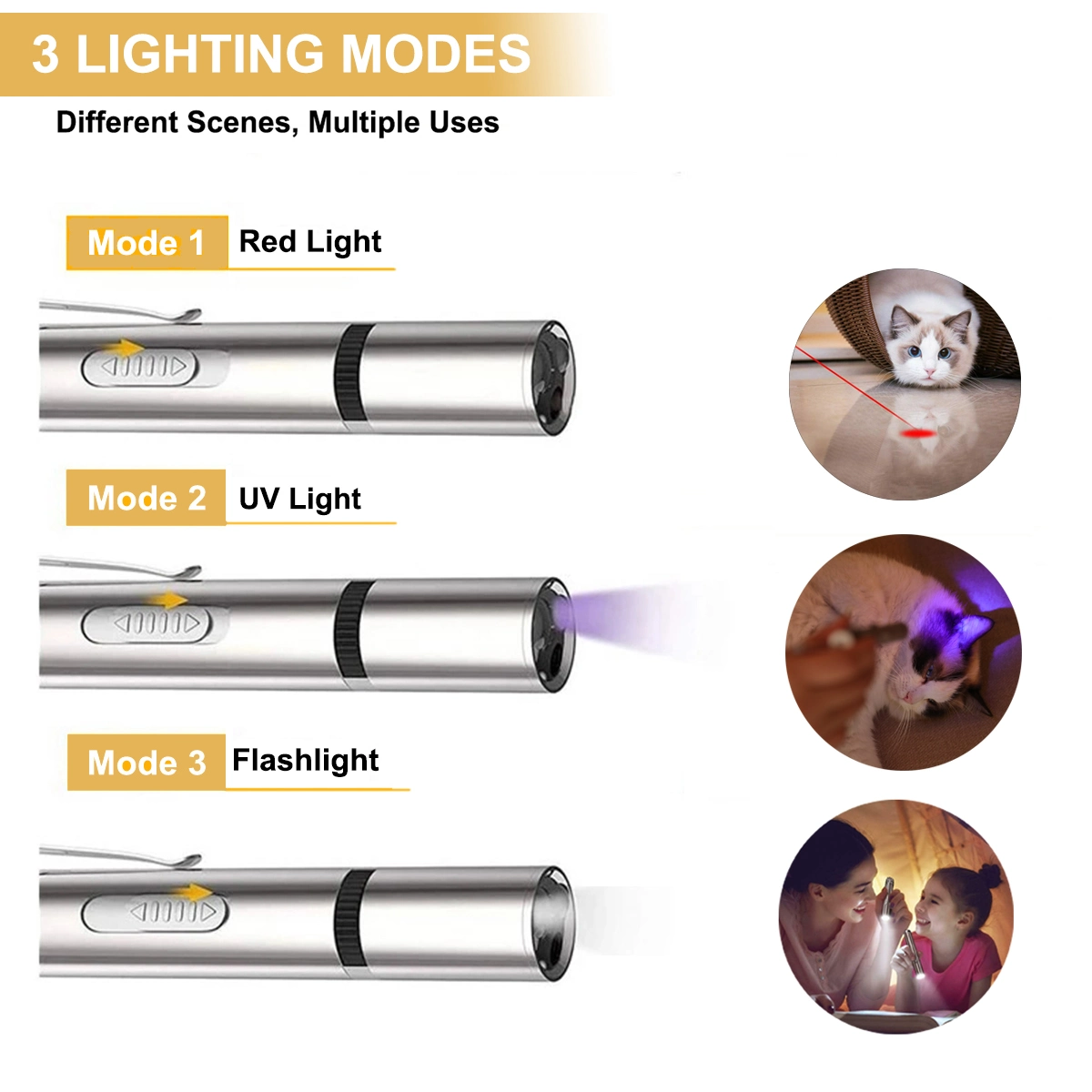 Ferramenta de Exercício /Treinamento para Animais de Estimação - LED Ponteiro